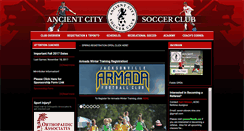 Desktop Screenshot of ancientcitysoccer.com